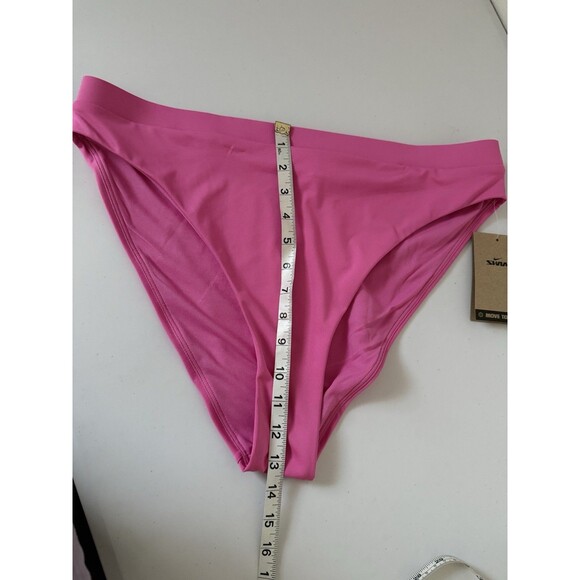 NEW Nike Womens High Waist Bikini Swim Bottoms Pink Size X-Large Beach Summer - Picture 8 of 11